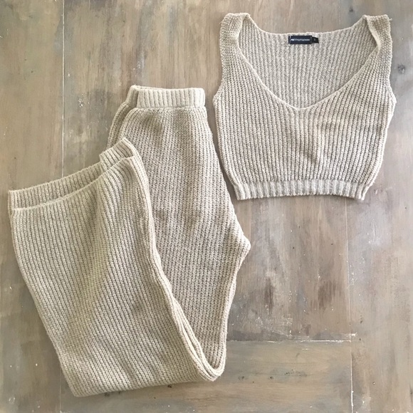 PrettyLittleThing Pants - Pretty Little Thing knit set